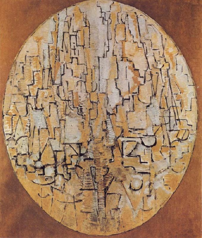 Oval Compositon, Piet Mondrian